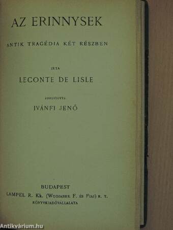 Az egér/A vasgyáros/Beulemans kisasszony házassága/A kis kávéház/Az erinnysek