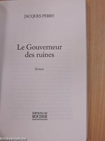 Le Gouverneur des ruines