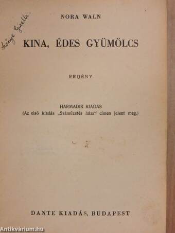 Kina, édes gyümölcs