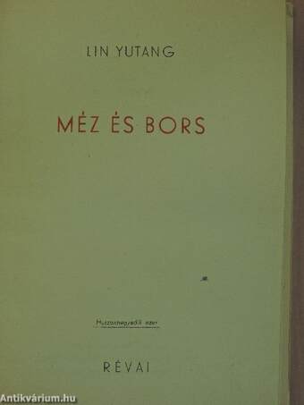 Méz és bors