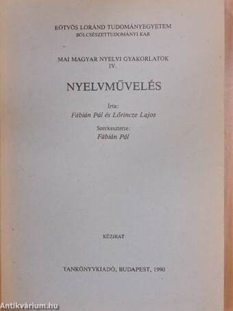 Nyelvművelés