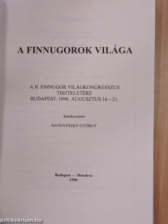 A finnugorok világa