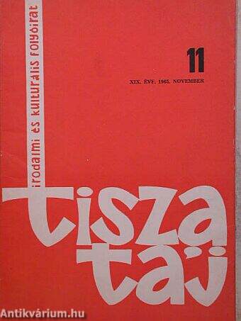 Tiszatáj 1965. november