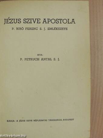 Jézus szive apostola