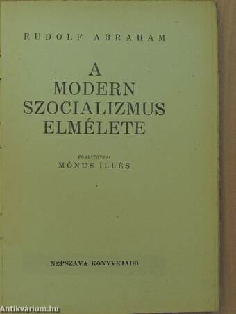 A modern szocializmus elmélete