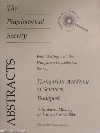 Joint Meeting with the Hungarian Physiological Society - Hungarian Academy of Sciences, Budapest - Abstracts