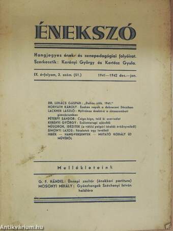 Énekszó 1941. december-1942. január