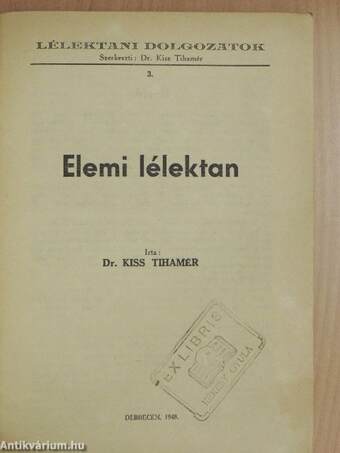 Elemi lélektan