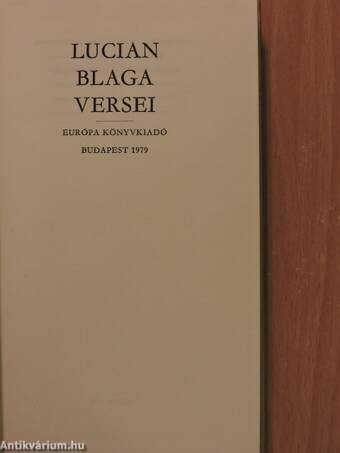 Lucian Blaga versei