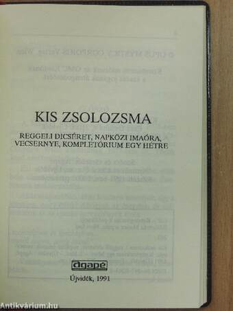 Kis zsolozsma