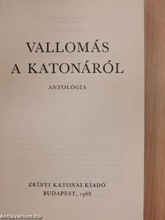 Vallomás a katonáról