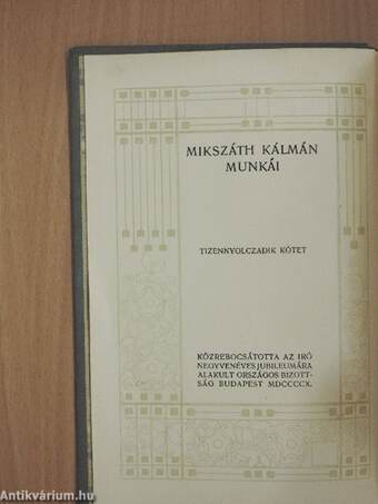 "28 kötet a Mikszáth Kálmán munkái sorozatból (nem teljes sorozat)"