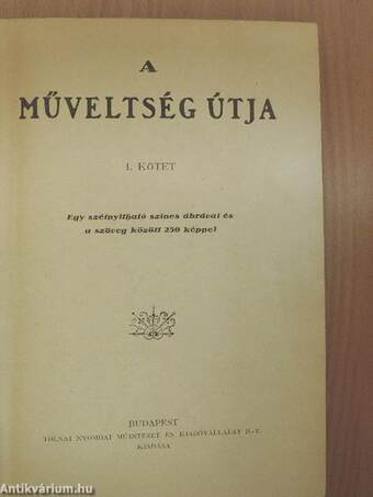 "14 kötet A műveltség útja sorozatból (nem teljes sorozat)"