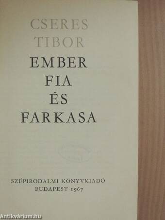 Ember fia és farkasa