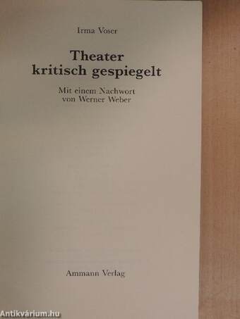 Theater kritisch gespiegelt