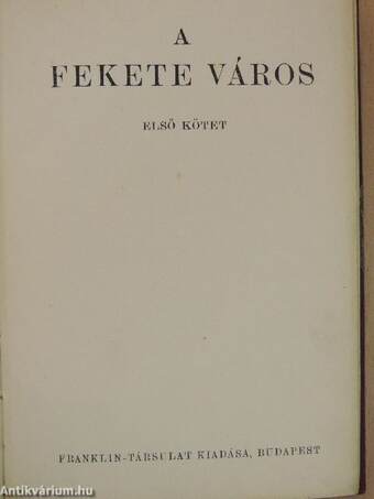 A fekete város I-III.