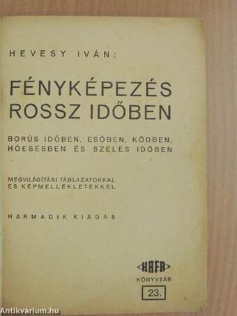 Fényképezés rossz időben