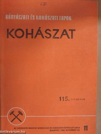 Bányászati és Kohászati Lapok - Kohászat/Öntöde 1982. november