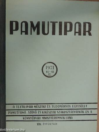 Pamutipar 1971/11-12. II.