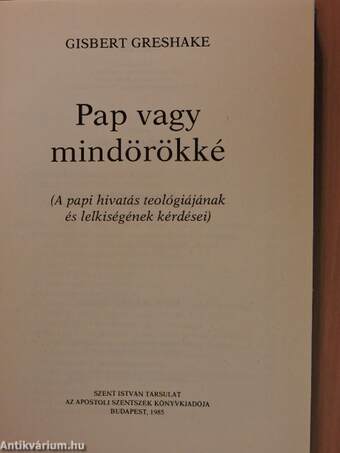 Pap vagy mindörökké