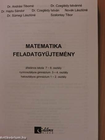 Matematika 7-8.