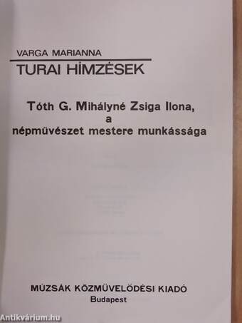 Turai hímzések