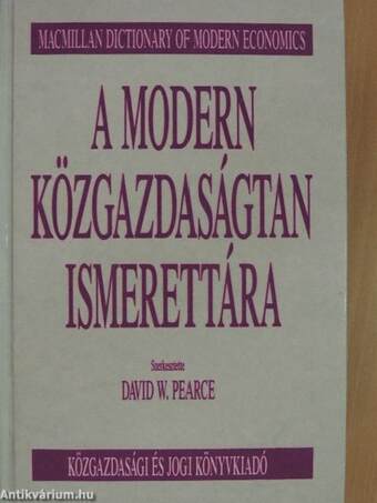 A modern közgazdaságtan ismerettára