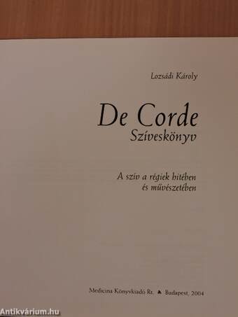 De Corde - Szíveskönyv