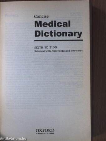 Oxford Concise Medical Dictionary