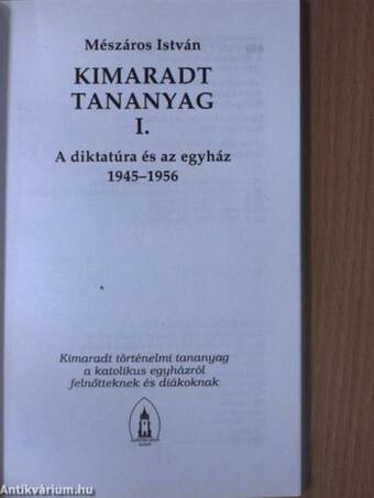 Kimaradt tananyag I.