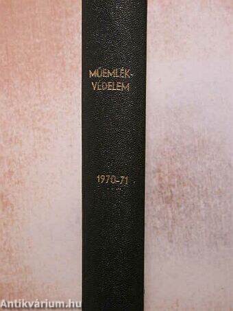 Műemlékvédelem 1970-1971. január-december