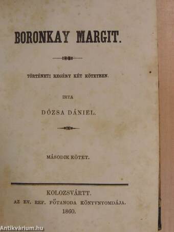 Boronkay Margit I-II.