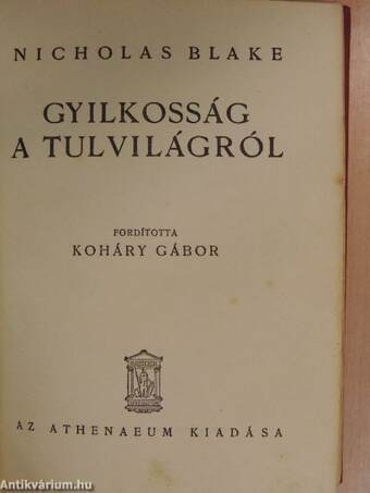 Gyilkosság a tulvilágról