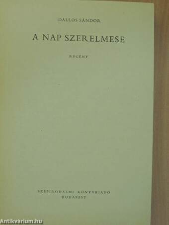 A nap szerelmese/Aranyecset