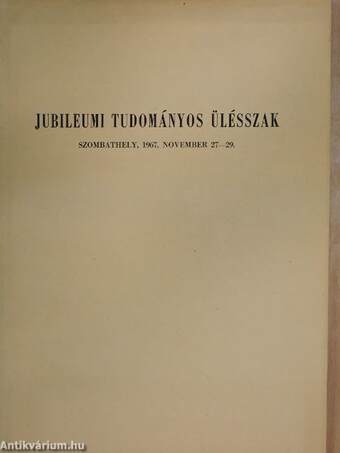 Jubileumi tudományos ülésszak