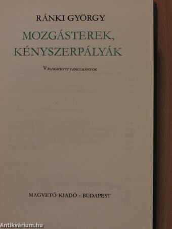 Mozgásterek, kényszerpályák