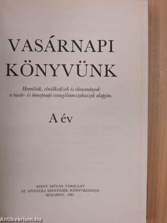 Vasárnapi könyvünk A-C év