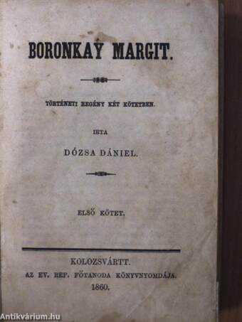 Boronkay Margit I-II.