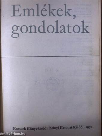 Emlékek, gondolatok 