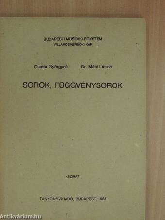 Sorok, függvénysorok