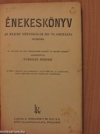 Énekeskönyv