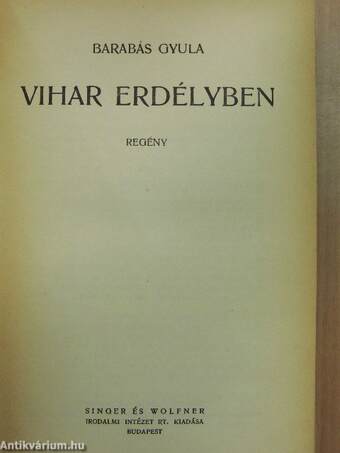 Vihar Erdélyben