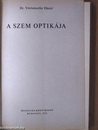 A szem optikája