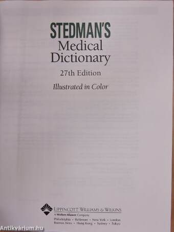 Stedman's Medical Dictionary