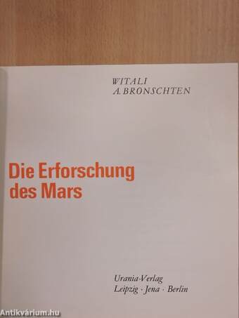 Die Erforschung des Mars