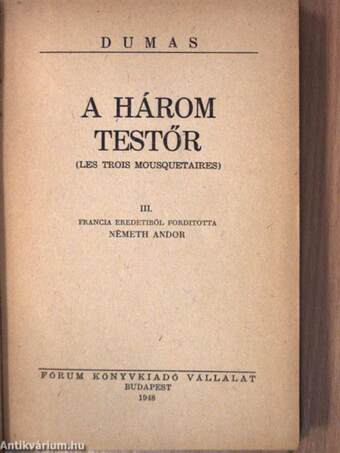 A három testőr I-IV.