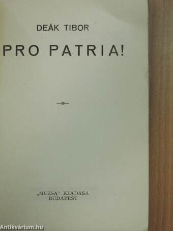 Pro Patria!