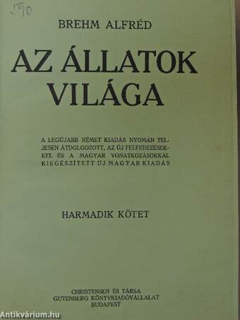 Brehm - Az állatok világa 3.