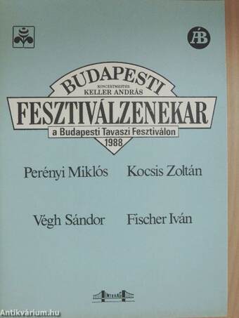 Budapesti Fesztiválzenekar a Budapesti Tavaszi Fesztiválon 1988