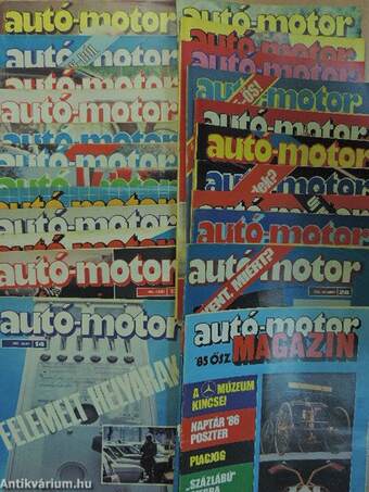Autó-Motor 1985. január-december/Autó-Motor Magazin 1985. ősz